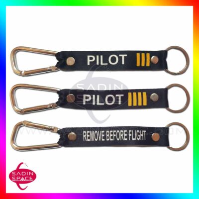 جاکلیدی خلبانی pilot و remove before flight سه و چهار خط کارابین دار