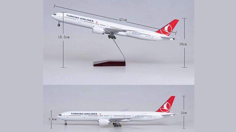 ماکت هواپیما ترکیش ایرلاینز بویینگ 777 Turkish Airlines Boeing 777 Airplane Model